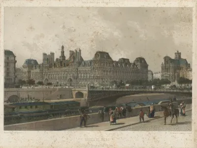 Hotel de Ville, Eglise St. Gervais et Pont d' Arcole