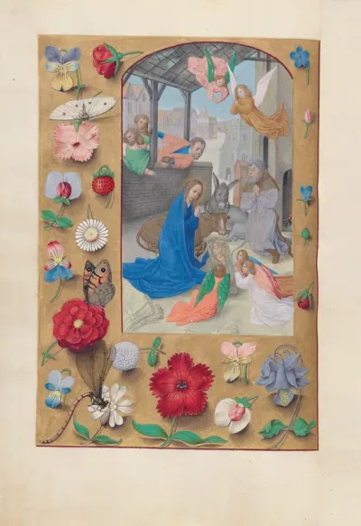Hours of Queen Isabella the Catholic, Queen of Spain: Fol. 126v, Nativity