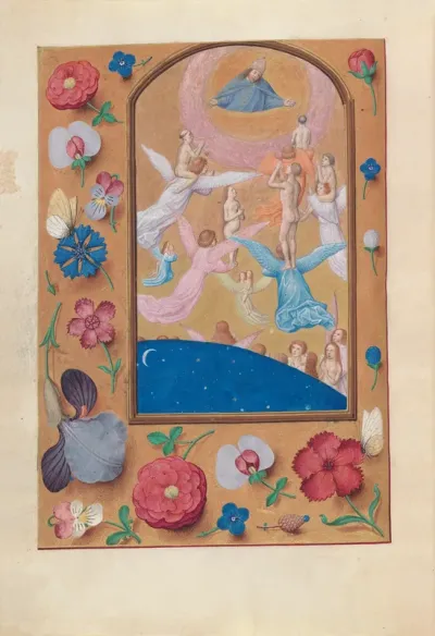 Hours of Queen Isabella the Catholic, Queen of Spain: Fol. 24v, Souls of the Saved