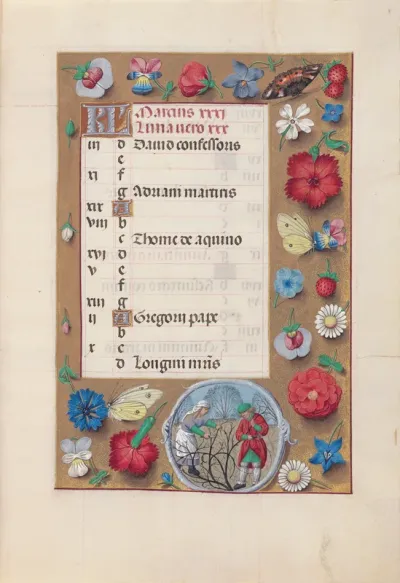 Hours of Queen Isabella the Catholic, Queen of Spain: Fol. 4r, March