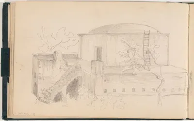 House in Italy, sketch