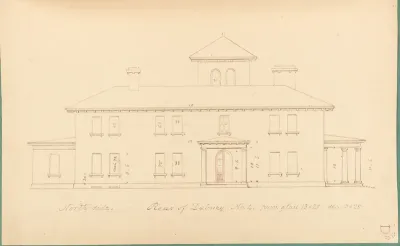 House of R. Dabney, Powhatan, Virginia (north [rear] side)