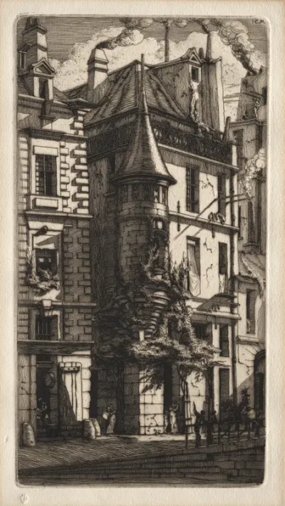 House with a Turret, Weavers' Street, Paris