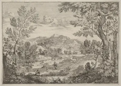Houses Beside a Mountain