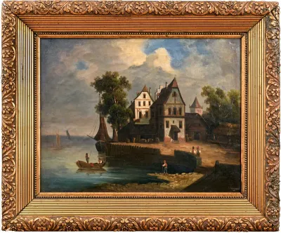 Houses Near Bay