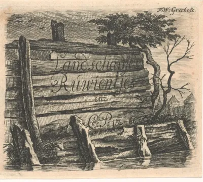 Houten hek langs de waterkant