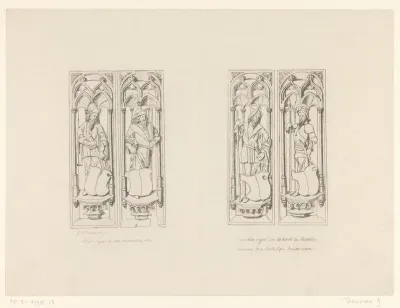 Houtsnijwerk orgel, van omstreeks 1500 van het orgel in de kerk te Naarden