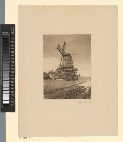 Houtzaagmolen bij Dordrecht