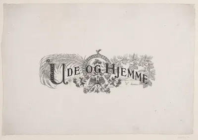 Hoved til "Ude og Hjemme", årg. 3 (1879-80) o. flg.
