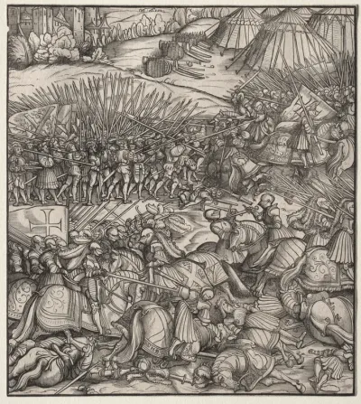 How the French King made war on the King of Feuereisen in his realm and how the King of Feuereisen died in the battle