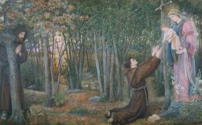 How the Virgin Mary came to Brother Conrad of Offida and laid Her Son in his arms