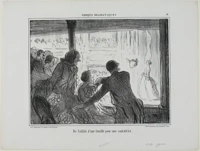 How Useful for an Opera Singer to Have a Family, plate 14 from Croquis Dramatiques