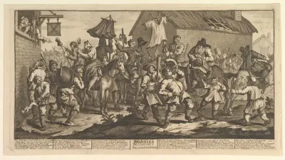 Hudibras and the Skimmington (Twelve Large Illustrations for Samuel Butler's Hudibras, Plate 7)