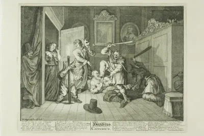 Hudibras Catechized, plate nine from Hudibras