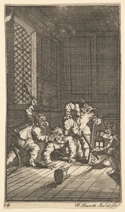 Hudibras Catechized (Seventeen Small Illustrations for Samuel Butler's Hudibras, no. 14)