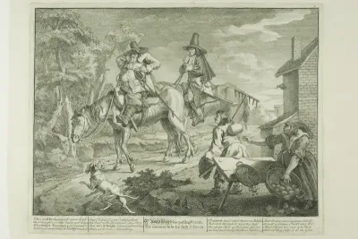Hudibras Sallying Forth, plate two from Hudibras