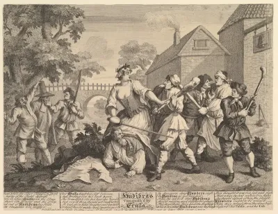 Hudibras Vanquished by Trulla (Twelve Large Illustrations for Samuel Butler's Hudibras, Plate 5)