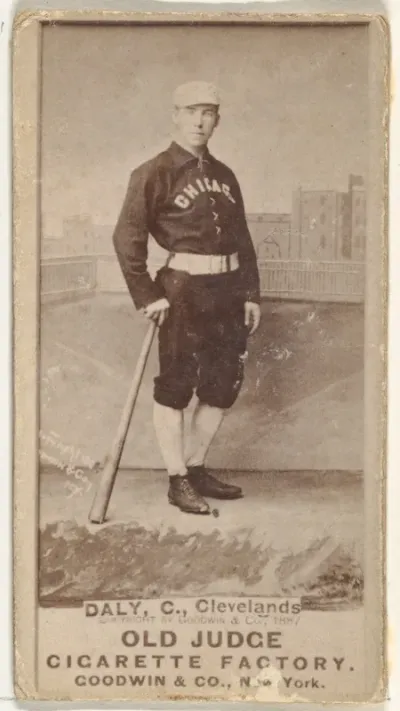 Hugh Ignatius Daily, Catcher, Cleveland, from the Old Judge series (N172) for Old Judge Cigarettes