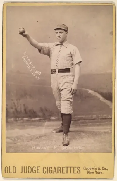 Hughes, Pitcher, Brooklyn, from the series Old Judge Cigarettes