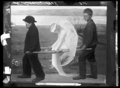 Hugo Simberg: "Haavoittunut enkeli" vuodelta 1903