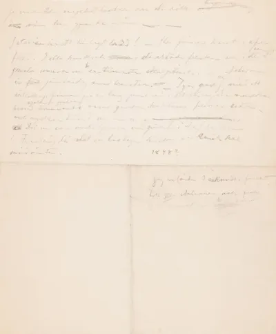 Hugo Simberg’s letter to Akseli Gallen-Kallela 1898