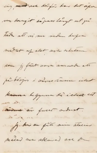Hugo Simberg’s letter to Blenda Simberg 12.10.1904