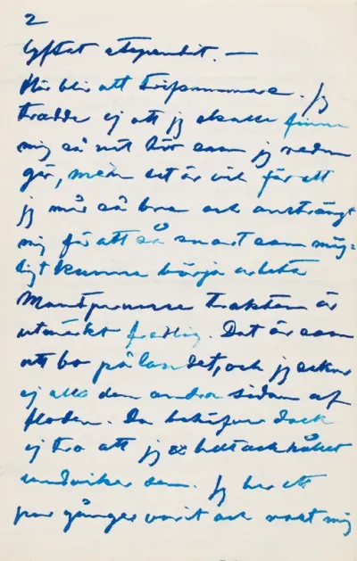 Hugo Simberg’s letter to Blenda Simberg 28.11.1903