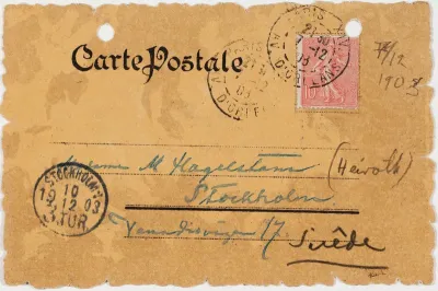 Hugo Simberg’s letter to Mascha Hagelstam 7.12.1903