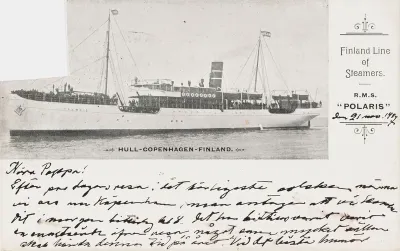 Hugo Simberg’s letter to Niclas Eduard Simberg 21.11.1907