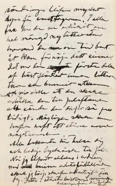 Hugo Simberg’s letter to Paul Simberg 12.12.1900