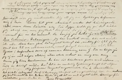 Hugo Simberg’s letter to Paul Simberg 24.4.1896