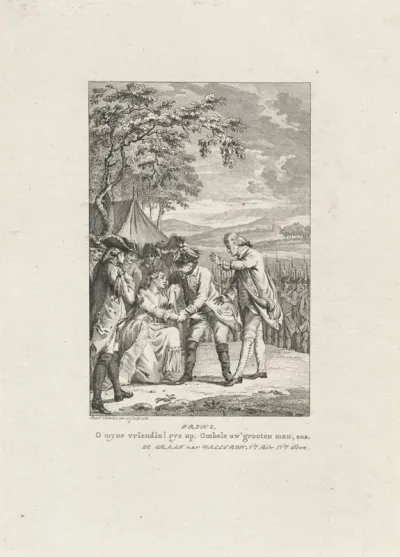 Huilende vrouw in een legerkamp