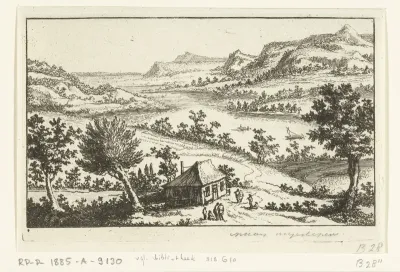 Huis aan de oever van een rivier