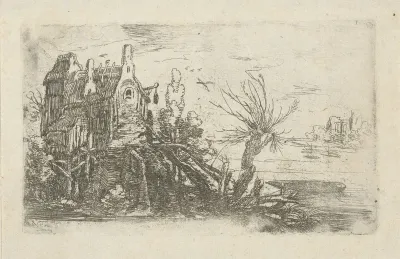 Huis aan een rivier