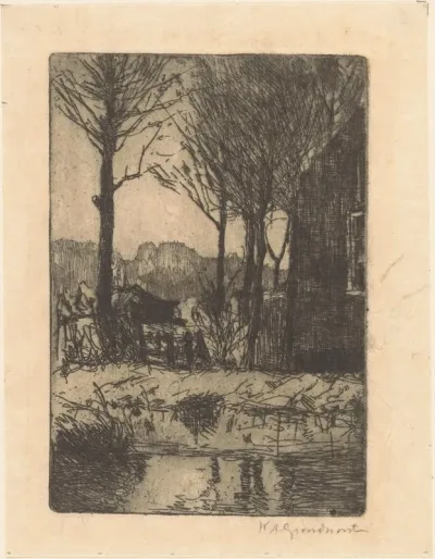 Huis aan het water in de Binckhorst in Den Haag