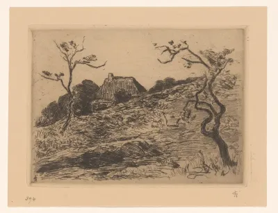 Huis achter een heuvel bij Materborn