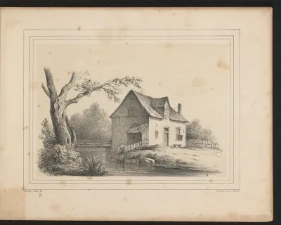 Huis bij een sloot