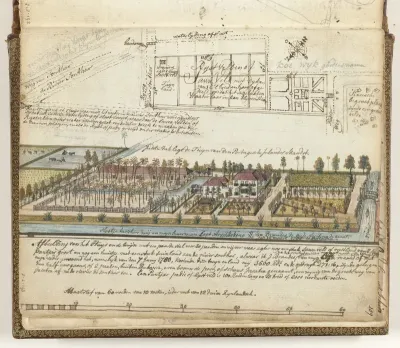 Huis en landgoed Brandes buiten Batavia