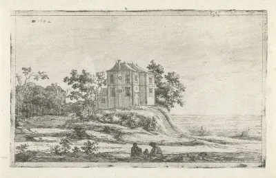 Huis in een heuvellandschap