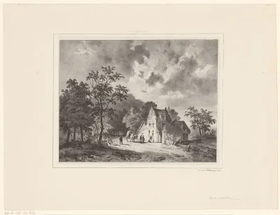 Huis in landschap