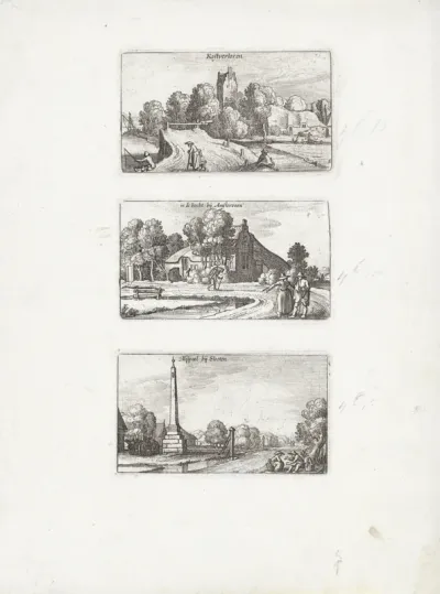 Huis Kostverloren / Landweg bij Amstelveen / Mijlpaal bij Sloten