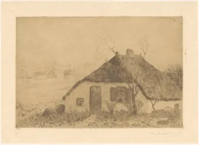 Huis met rieten dak in Hattem