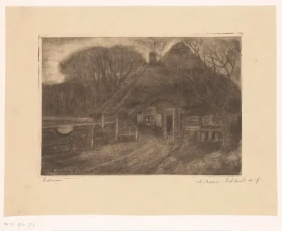 Huis met rieten dak in Laren
