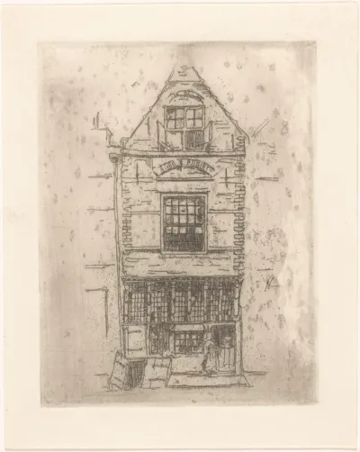Huis met schuin kelderluik in Veere