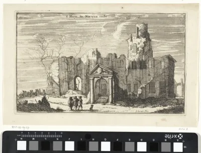 Huis te Nieuwenrode, verwoest door de Fransen in 1672