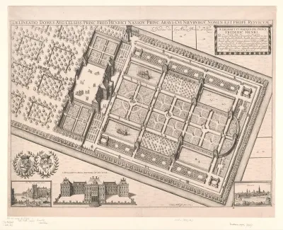 Huis ter Nieuburch met boomgaard en tuin