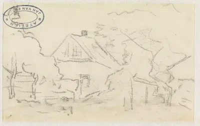 Huis tussen bomen
