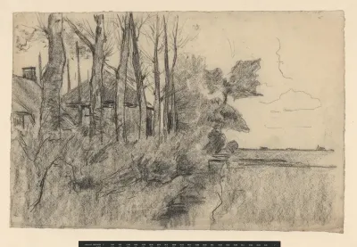 Huis tussen bomen