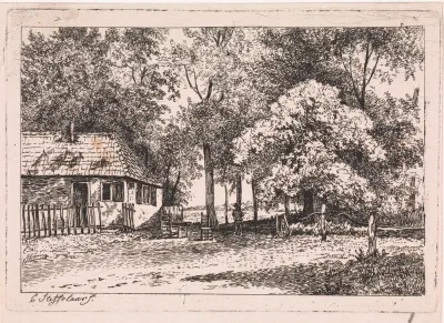Huis tussen geboomte