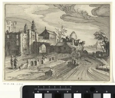 Huis tussen ruïnes